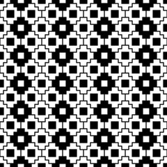 Fototapeta premium Folk image. Ethnic background. Inca crosses, squares ornament. Tribe motif. Ancient mosaic. Digital paper, web design, ethnical textile print. Tribal wallpaper. Seamless pattern. Vector artwork