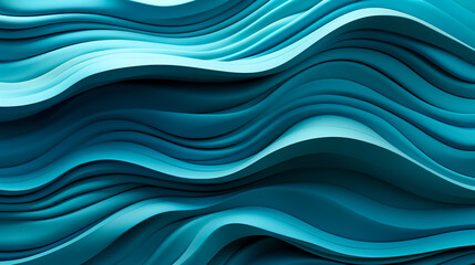 Serene Blue Waves Abstract Elegance created with Generative AI technology