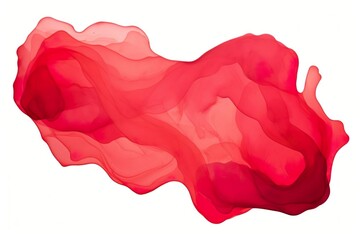 Abstract Wave in redt collors, Watercolor Art