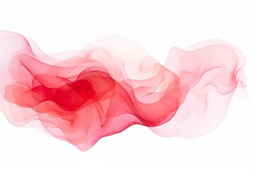 Abstract Wave in red and blood red collors, Watercolor Art