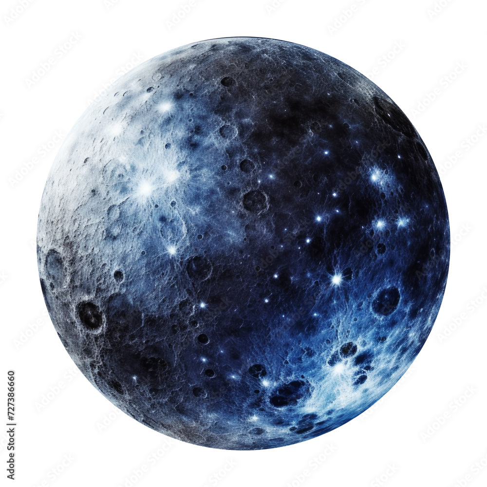 Canvas Prints moon isolated on transparent background.