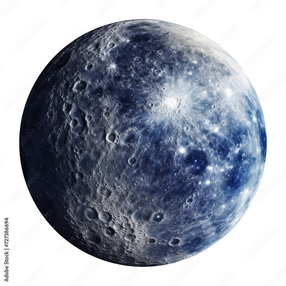 Canvas Prints moon isolated on transparent background.