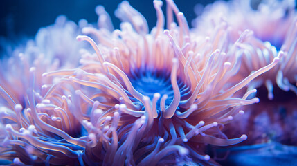 Naklejka na ściany i meble Under water anemone macro