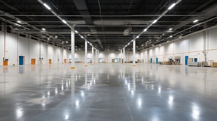 Expansive Industrial Warehouse - AI Generated