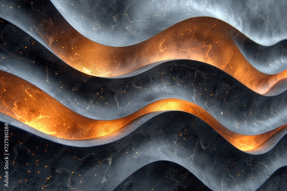 Poster abstract 3d design featuring intricate patterns and a play of light and shadow