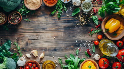 Obraz na płótnie Canvas A Vegetarian Kitchen: Organic Ingredients