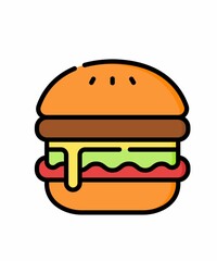 Burger icon used for design