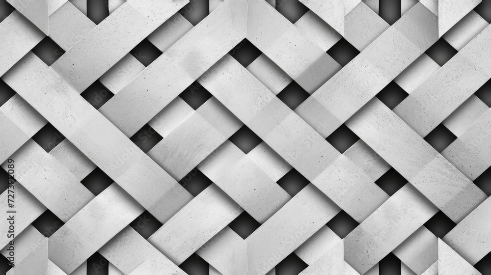 Poster an abstract background featuring a three-dimensional pattern of interlaced white concrete blocks cre