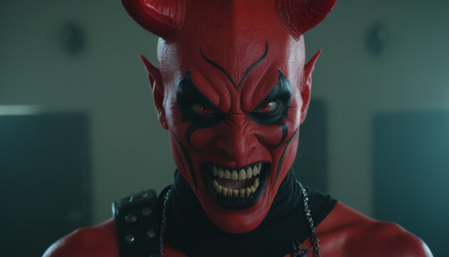 red demon makeup fantasy