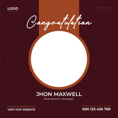 Customer feedback review or testimonial design with black and yellow color. Customer service feedback template with photo placeholder vector. Client testimonials with star rating section vector,   