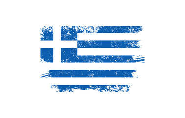 Obraz premium greek flag, Greece , grunge flag