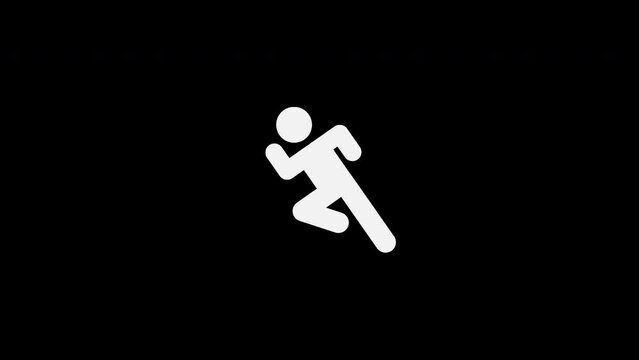 Pictograma de los Juegos Ol&iacute;mpicos de lado derecho con el deporte atletismo con alpha