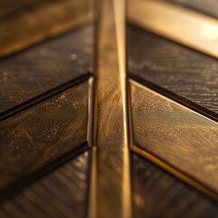 Black and Gold Elegance: Artistic Wood Veneer Florals and Decorative Cast Iron Grates