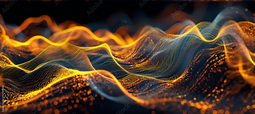 Poster dazzling dimensions: a mesmerizing holographic background setting the stage for futuristic elegance 