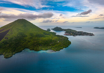 Beautiful View of Banda Island in Central Maluku, Indonesia