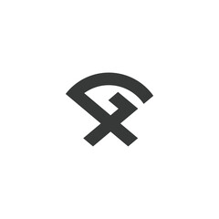 Obraz premium GX, XG, Abstract initial monogram letter alphabet logo design