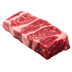 Wagyu beef meat isolated on transparent background.