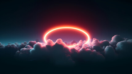 Space galaxy background, 3D illustration of nebulae in the universe