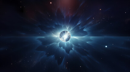 Cosmic illustration showing vibrant cosmic background