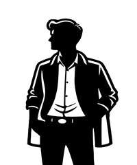 Man Vector Silhouette Large Collection