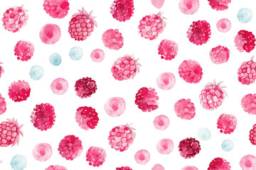 Naklejka premium Pastel Berry Seamless Pattern Design