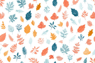 Fototapeta premium Autumn Pastel Seamless Pattern Design