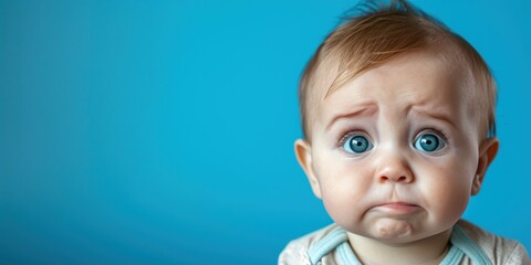 Surprised Baby Looks Straight at the Camera