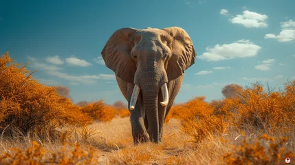 Foto op Aluminium The lifestyle of elephant in the wild © Daniel
