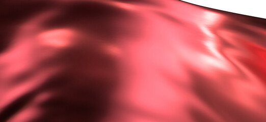 Flowing red cloth background, 3d rendering.