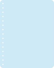 シンプルな水色のノート