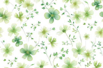 Pastel Flowers Seamless Pattern