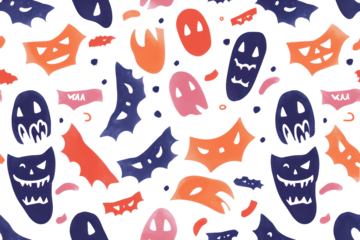 Halloween Seamless Pastel Pattern Design