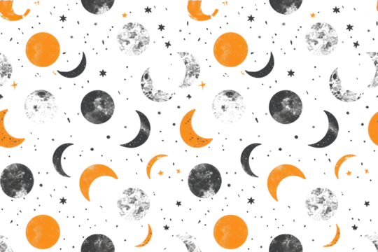 Halloween Seamless Pastel Pattern Background