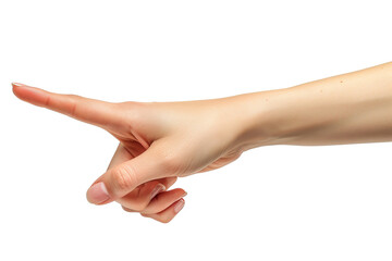 hand pointing transparent