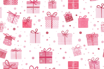 Pastel Birthday Holiday Seamless Pattern