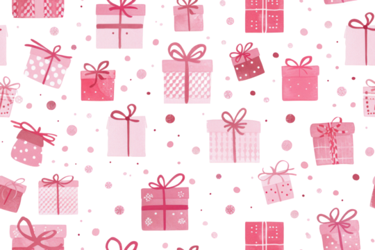 Pastel Birthday Holiday Seamless Pattern