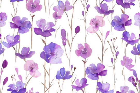 Pastel Flowers Seamless Pattern