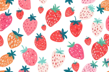 Rucksack Pastel Berry Pattern on Transparent Background © Аrtranq