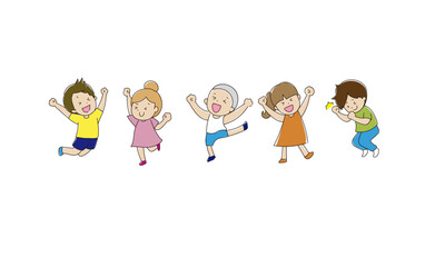 はしゃぐ子どもたち