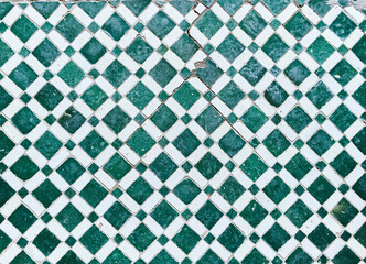 Texture of a mosaic tile surface