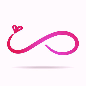 Love swash, a hand drawn symbol of dynamic relationship