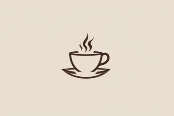 Whimsical line art of a coffee cup, sketched with childlike charm, brings a warm and comforting touch to this charmingly designed logo