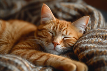 Snapshot Dreams: Lazy Orange Cat