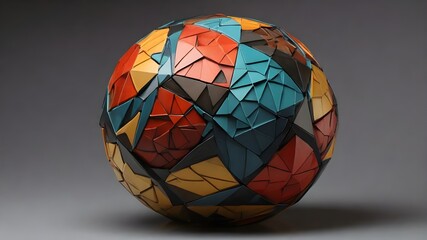 sphere made of cubes