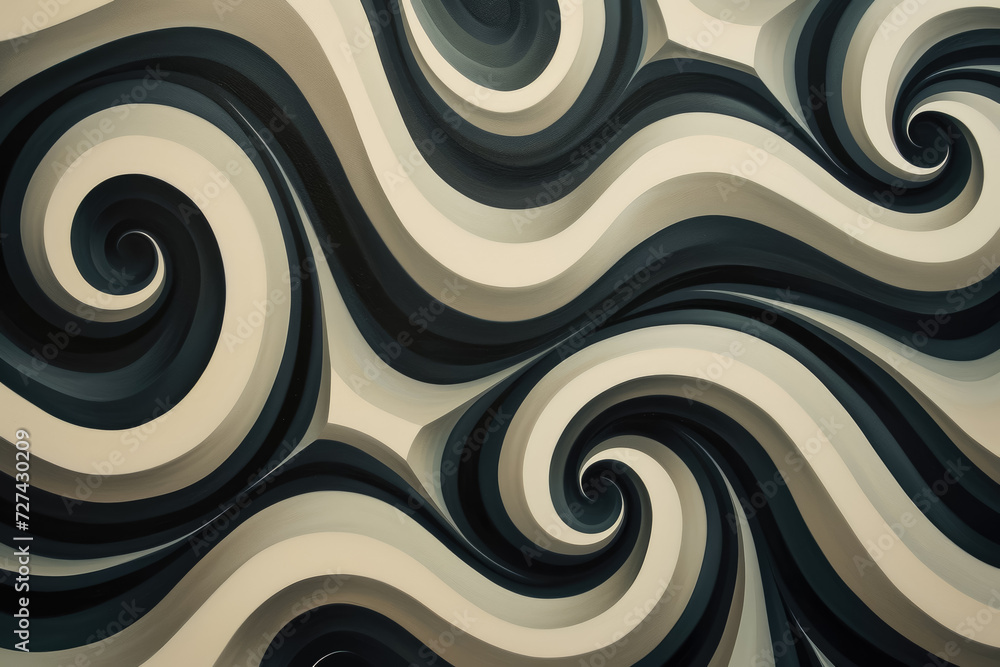 Poster generate a pattern of swirling vortexes, capturing the sense of movement and energy