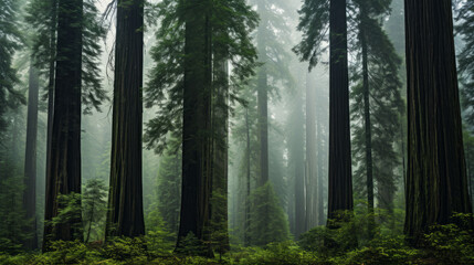 A Forest Filled With Towering Trees