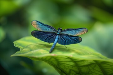 dragonfly on a leaf