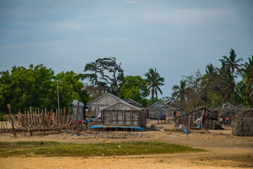 Inhabitants picturesque fishing village of Batavia