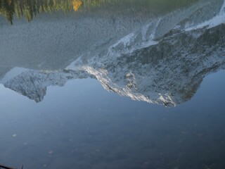 Reflection on Wedge Pond at Kananaskis