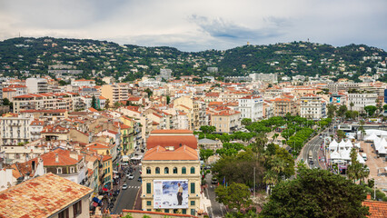 Naklejka na ściany i meble Panoramic view of Cannes